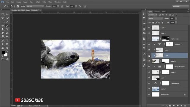 How to Make a Fantasy Photo Manipulation - Monsters island - Photoshop manipulation tutorials