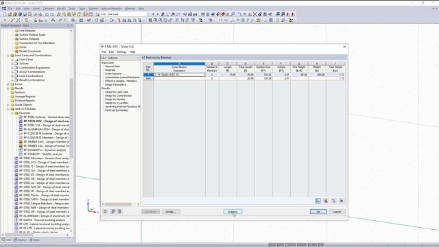 [EN] RFEM 5 - Учебное пособие для студентов | 010 Расчет стальной конструкции по норме AISC - Рез..