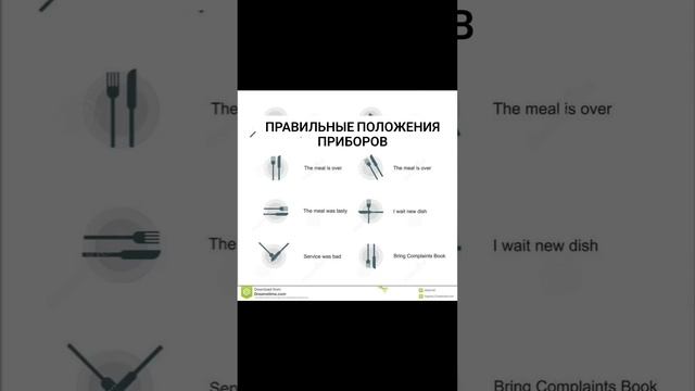 Положения приборов. читайте описание. #манеры #этикет #леди #столовыйэтикет #приборы #этикет смотреть онлайн