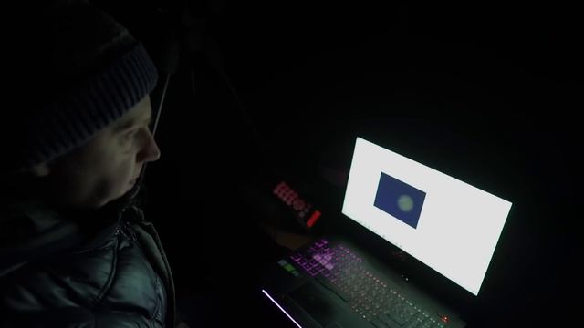 Смотрим на Юпитер в телескоп. Тень спутника на планете - транзит Ио по диску Юпитера