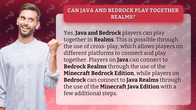 Can Java and Bedrock play together realms? смотреть онлайн