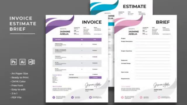 New Premium Invoice Template - Printable & Downloadable Template 2021 смотреть онлайн