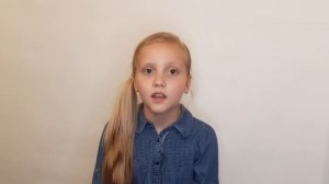 Ефремова Анна, 9лет. Москва . Монолог Ю.Яковлев "Девочки с Васильевского острова "