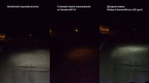 Лампа в фаре мотоцикла: сравнительный тест (ксенон, галогенка, диод)