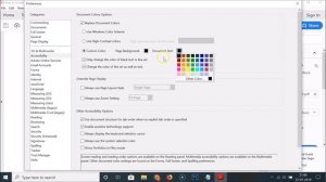 How to Change Text and Background Color for PDF in Acrobat Reader DC?