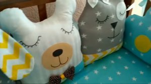 Бортики-зверушки для детской кроватки