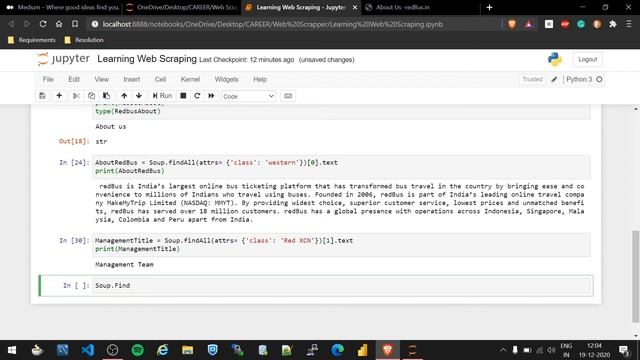 Web Scraping | Beautiful Soup| requests | Python | #zidd #hustlewithzidd #webscraping #python