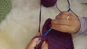 МК ВЯЗАНАЯ СУМКА КРЮЧКОМ ИЗ ТРИКОТАЖНОЙ ПРЯЖИ | ПРЯМОУГОЛЬНЫЙ ФЕРМУАР