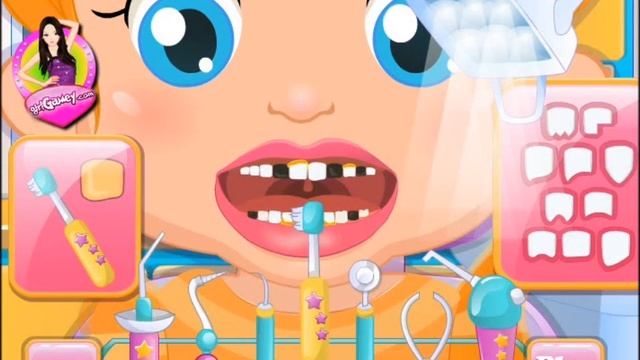 Sweet Baby Lizzie at the Dentist-Fun Gamepay for Little Kids-Kids Games Online смотреть онлайн