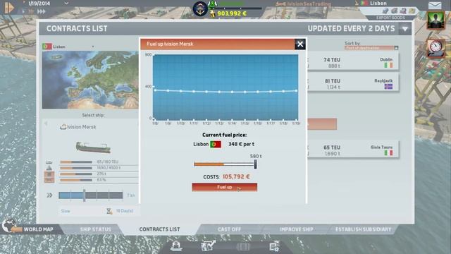 TransOcean The Shipping Company Campaign - Lets Play (Episode 2) - Checking Fuel Prices! смотреть онлайн