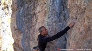 Техника распор. Скалолазание в Крыму на Красных пещерах.