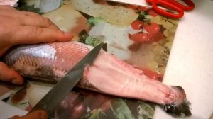 Строганина из нельмы