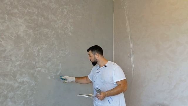 Серый мрамор, просто огонь !!!! Венецианская штукатурка               Venetian Plaster,  Gray Marbl