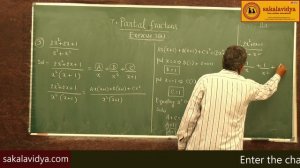 PARTIAL FRACTIONS PART -  11