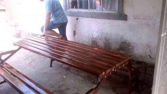 Лавка - стол трансформер, результат.(часть 2) смотреть онлайн