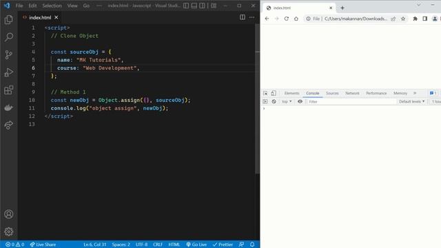 JavaScript Interview Questions - #16 | How we can Clone Object ? | #javascript #typescript