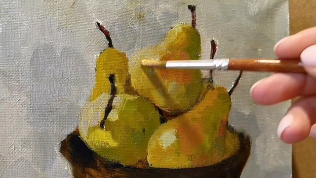 Груши в медной вазе. Мастер-класс по живописи маслом смотреть онлайн