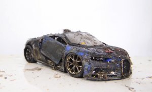 Bugatti Chiron - Реставрация модели авто\\ Крутые идеи для подростков!