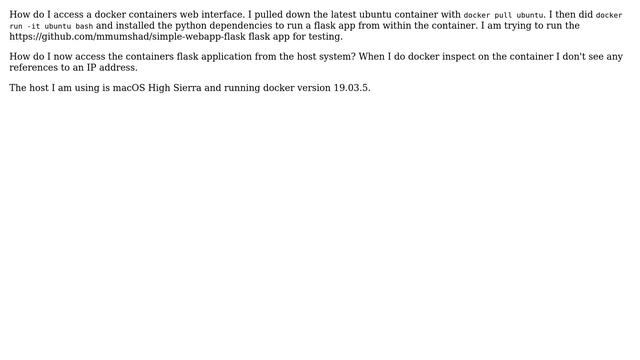 Unix & Linux: Cannot access ubuntu docker container смотреть онлайн