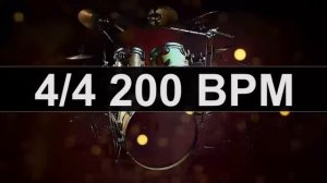 🔴 Drums Metronome 200 BPM
