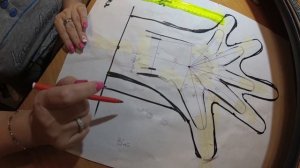 Построение выкройки для валянных перчаток.