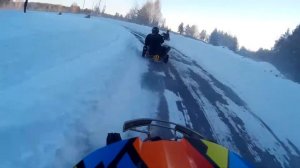 Зимний картинг. 2 заезд "Е". 2 этап кубка СО 6.01.2018 Полевской