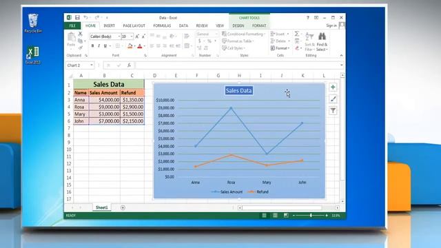 How to Data Labels in a Line Graph in Excel 2013 смотреть онлайн
