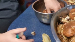 МАСЛЯТА. КАК БЫСТРО СНЯТЬ ПЛЁНКУ С ШЛЯПКИ ГРИБА.