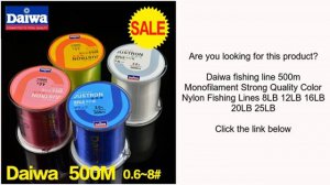 Daiwa fishing line 500m Monofilament Strong Quality Color Nylon Fishing Lines 8LB 12LB 16LB