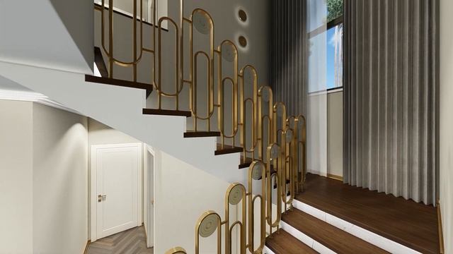 Краснодар. Берёзовый. Эскиз лестничного ограждения смотреть онлайн