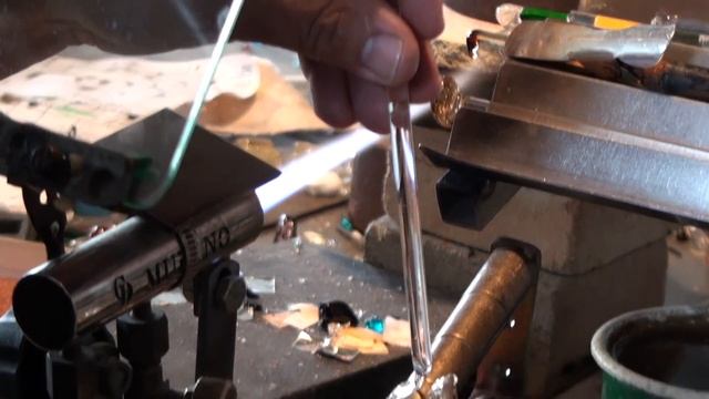 Making A Murano Glass Ring In Murano Glass Factory In Venice