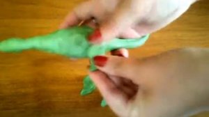 Как слепить динозавра из пластилина. Стегозавр из пластилина