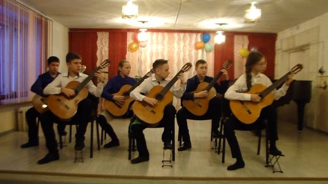 В. Гаврилин "Каприччио" переложение В. Агабабова. Ансамбль гитаристов "АVA" смотреть онлайн