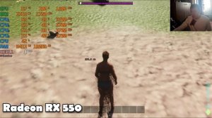 ARK: Survival Ascended remastered на слабом пк RX550