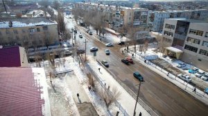 Школа №22  в 4k с высоты птичьего полета город Жезказган 2023г.