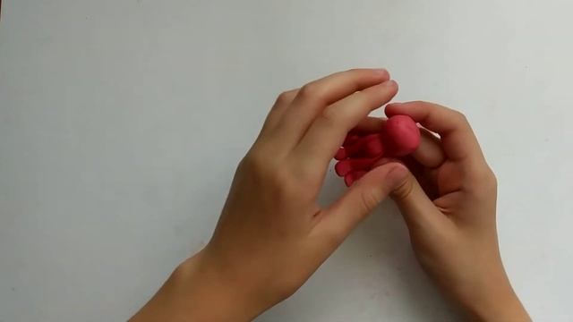 Как слепить розового кота из пластилина смотреть онлайн