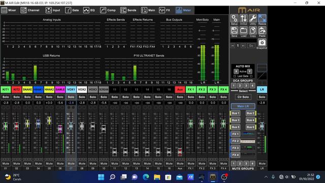 SONG TEST MULTITRACK MIXER MIDAS MR18 MUSIK RAP смотреть онлайн