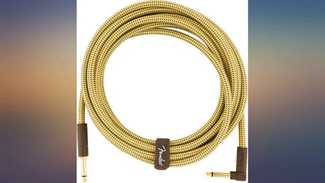 Fender Deluxe 15' Angled Instrument Cable - Tweed revieww смотреть онлайн