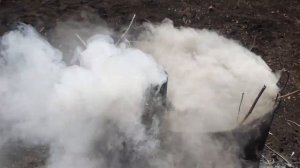 Зачем труба в бочке или сжигаем садовый мусор.