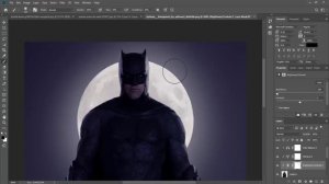 Editing Batman photo in photoshop l manipulation photoshop