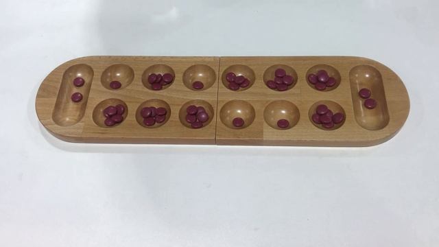 Настольная стратегическая игра Деревянная Мангала (Ahşap Mangala) Как играть? смотреть онлайн