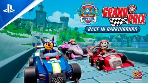 PAW Patrol Grand Prix Race in Barkingburg - DLC Trailer   PS5 & PS4 Games