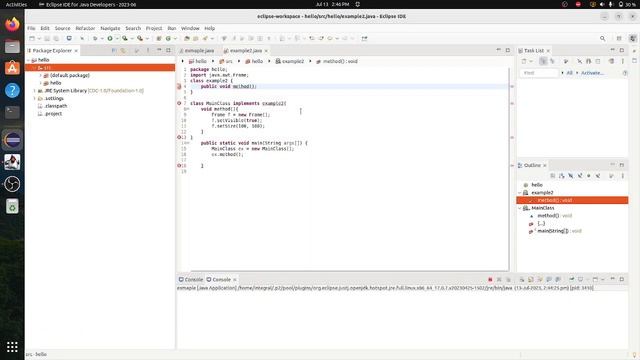 Solution for Error:This package java. awt. * is not accessible in Eclipse. in UBUNTU 20.04 LTS
