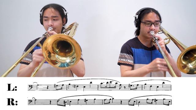 ROCHUT | BORDOGNI ETUDE NO.5 ｜ Trombone duet смотреть онлайн