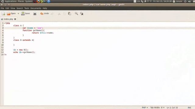 PHP OOP EP 17 class extends смотреть онлайн