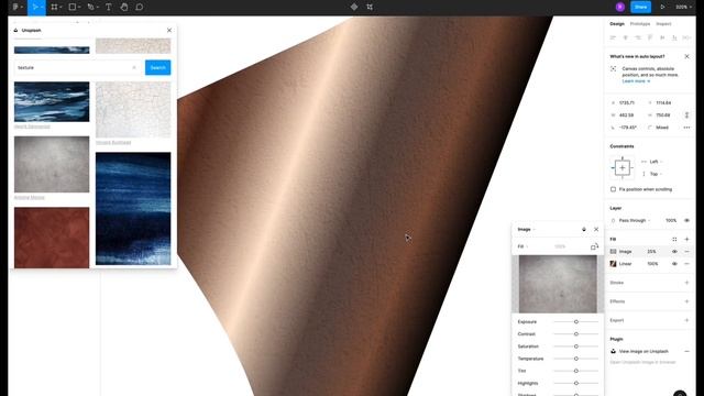 How to create gold paper effect in figma figmatutorial