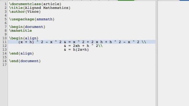 17 LaTeX on SageMathCloud - Aligning mathematics смотреть онлайн