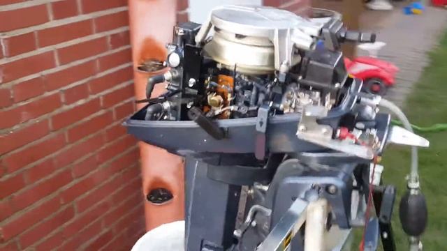Ремонт лодочного мотора Yamaha 8C. Первый запуск после капитального ремонта. Часть 2 смотреть онлайн