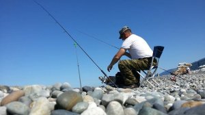 Спининг.Рыбалка на черном море.Барабуля. Ловля барабули на донку с берега.