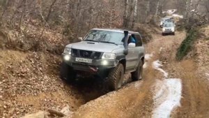 Подъем на 2ю поляну Баронову поляну